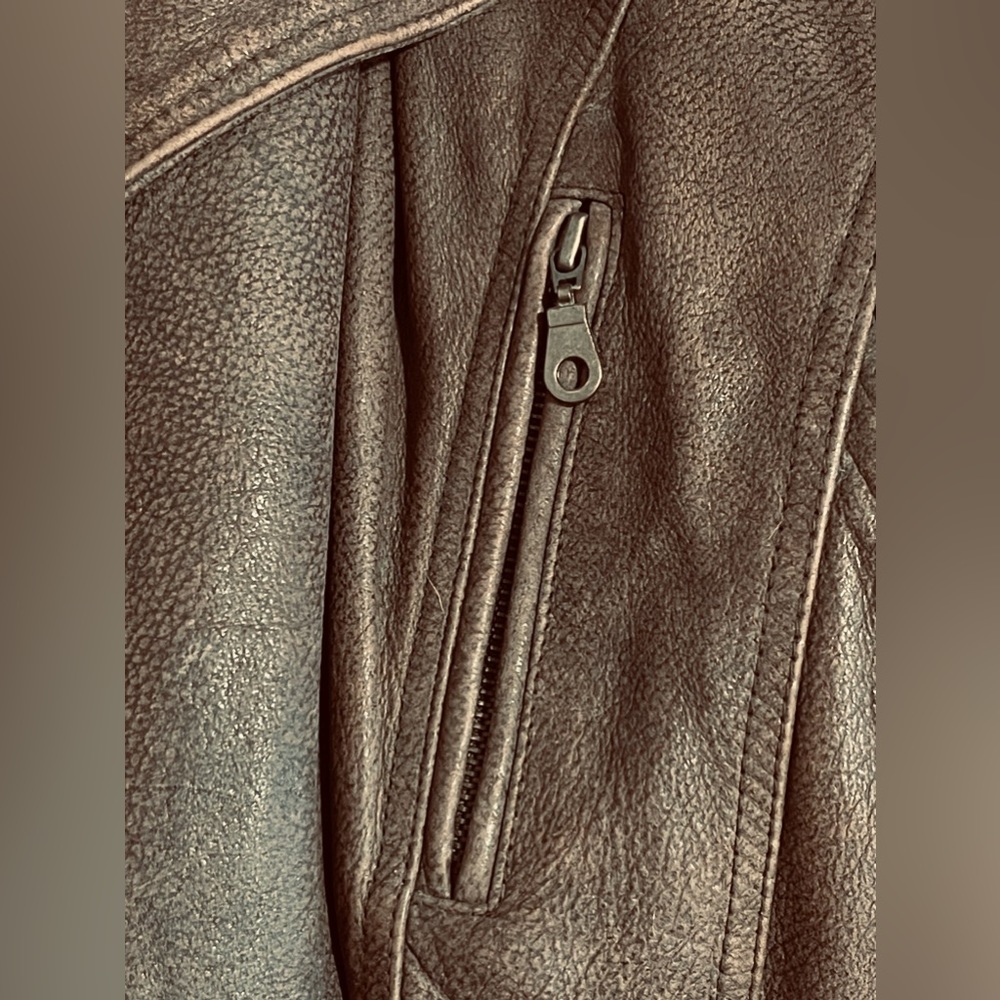 SOLD ‼️Mens WILSONS LEATHER Bomber Jacket Zip Out Thinsulate Lining Zipper Snaps - Picture 11 of 12